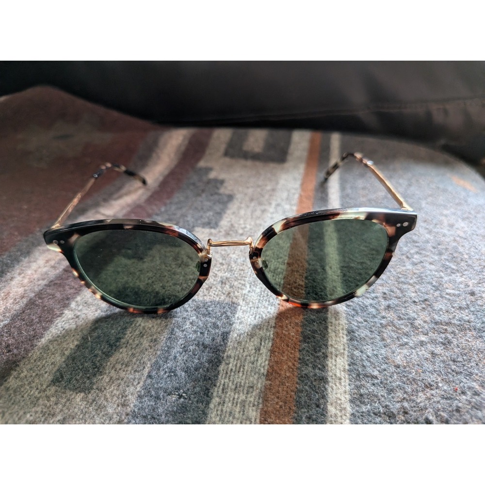 Warby Parker Sunglasses FRAMES ONLY M 1542 Elina Brown Gold Tortoise 48-21 145